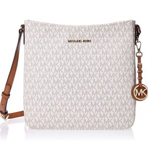 Michael Kors Jet Set Large Vanilla Signature Messenger Bag